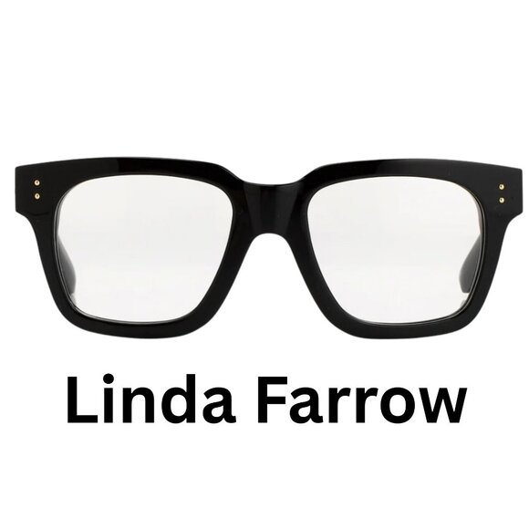 New Authentic  Linda Farrow Black Eyeglasses LFL/71/1  Hand Made Japan - Picture 5 of 6